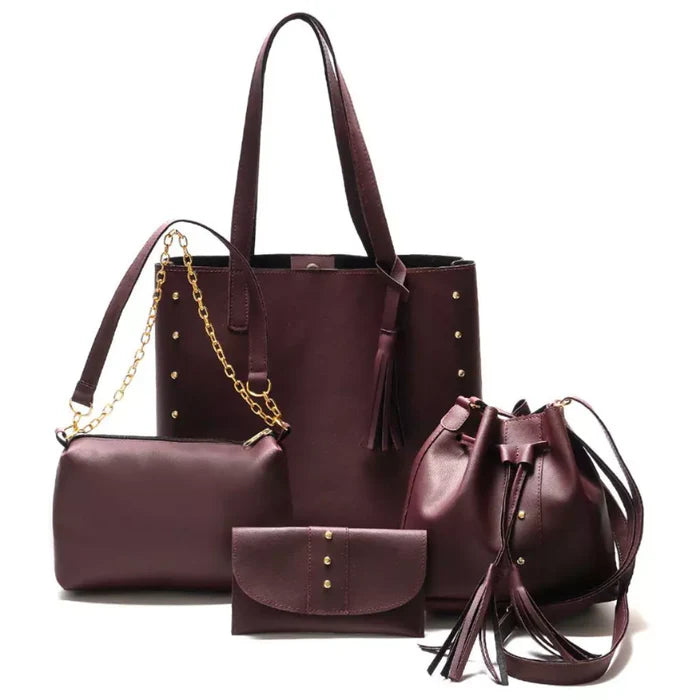 Conjunto de Carteras Elegancia Pure - Comprá 1 Llevate 4