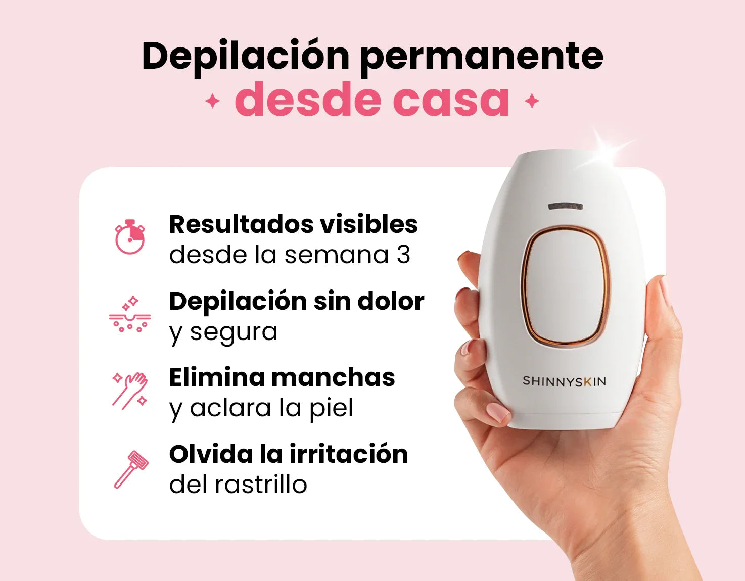 Depiladora Permanente IPL - Lunara