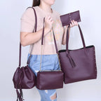 Conjunto de Carteras Elegancia Pure - Comprá 1 Llevate 4