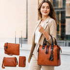 Kit de Carteras Elegancia Premium en Cuero - Compra 1 y Llévate 4