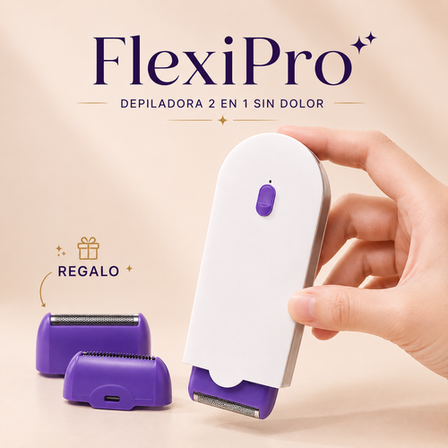 FlexiPro - Depiladora 2 en 1 Sin Dolor