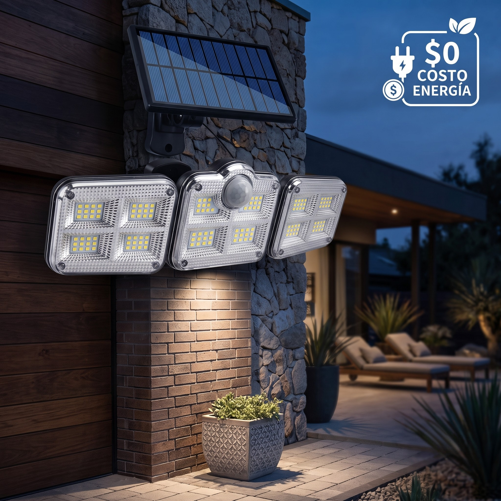 Foco LED Solar 3 en 1 - EcoLight