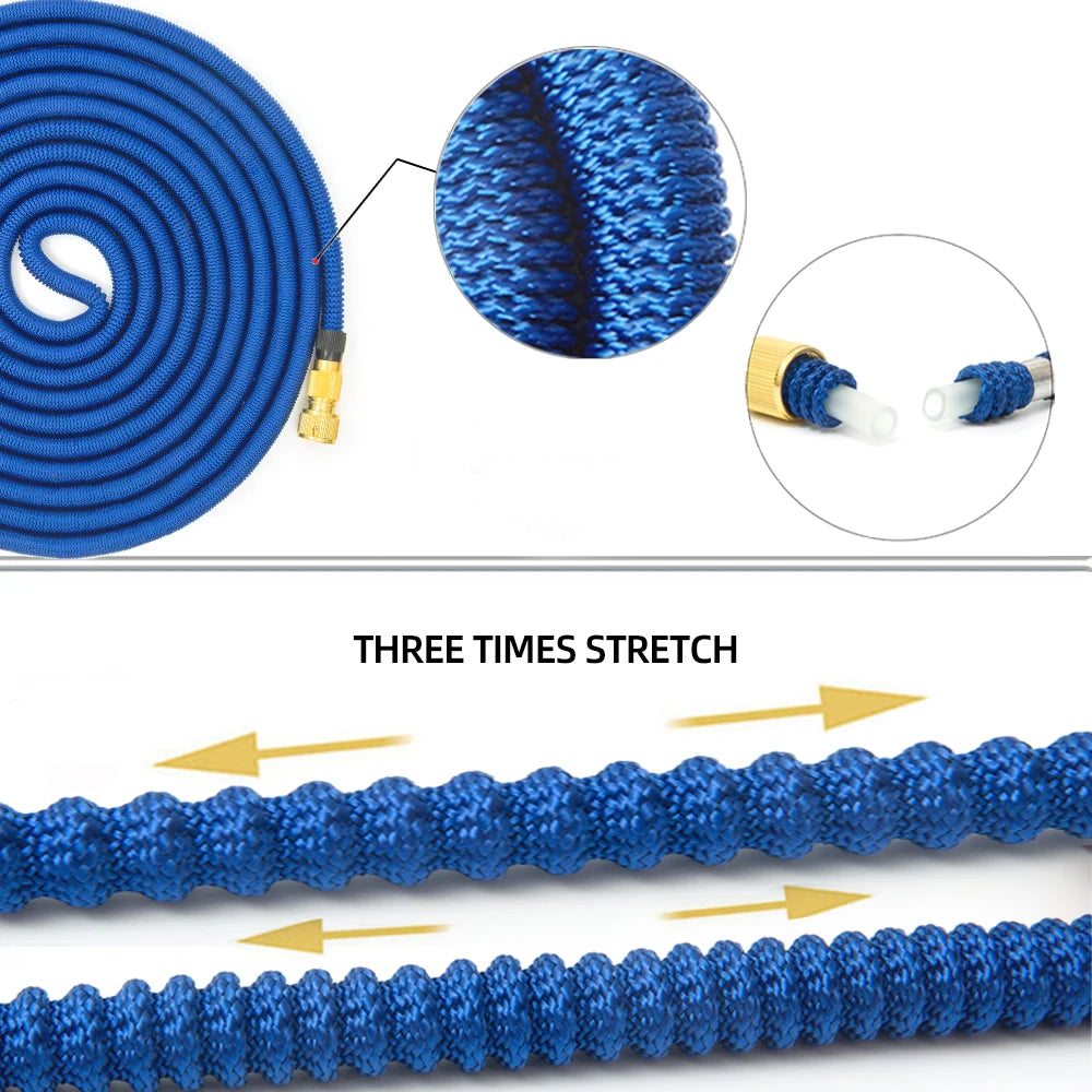 Manguera extensible de microfibra + conexiones de regalo