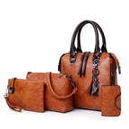 Kit de Carteras Elegancia Premium en Cuero - Compra 1 y Llévate 4