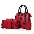 Kit de Carteras Elegancia Premium en Cuero - Compra 1 y Llévate 4
