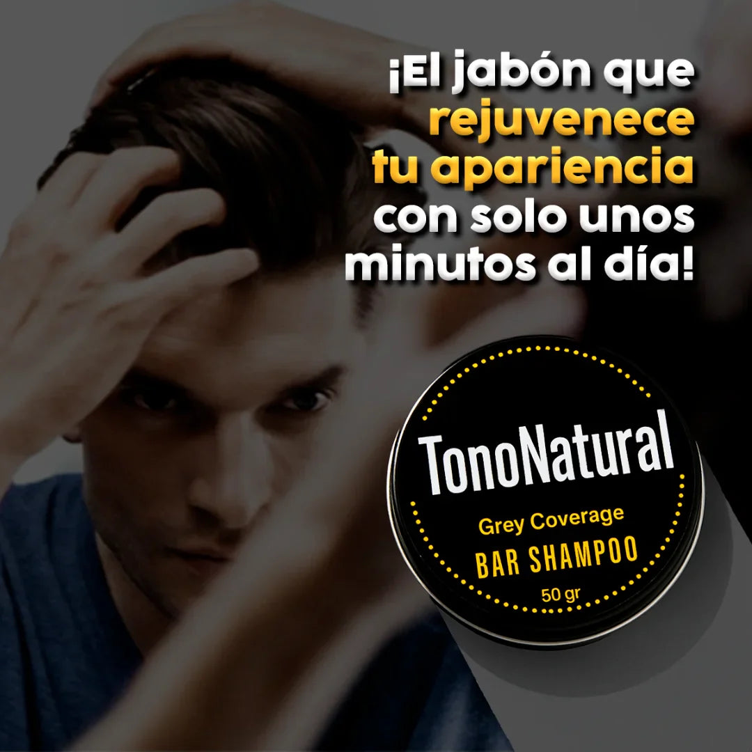 Jabón TonoNatural – Elimina el Cabello Blanco y Restaura el Color Natural
