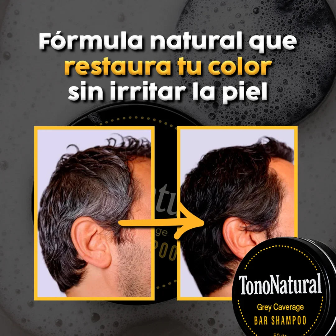 Jabón TonoNatural – Elimina el Cabello Blanco y Restaura el Color Natural