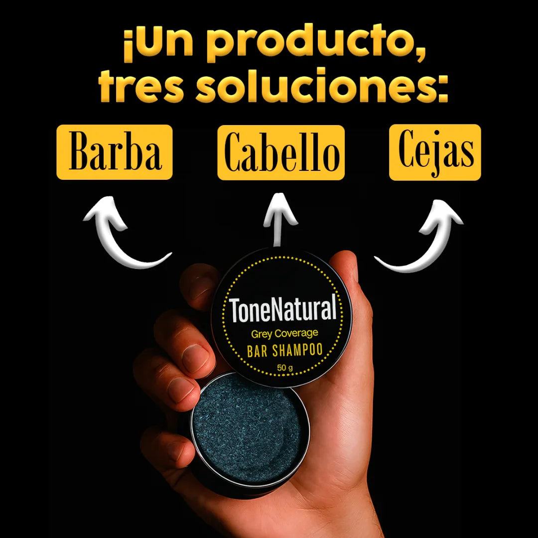 Jabón TonoNatural – Elimina el Cabello Blanco y Restaura el Color Natural